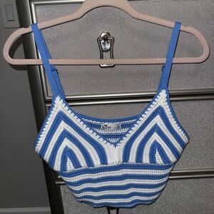 Hollister NWT Crop Crochet-Style Bralette Size Large
